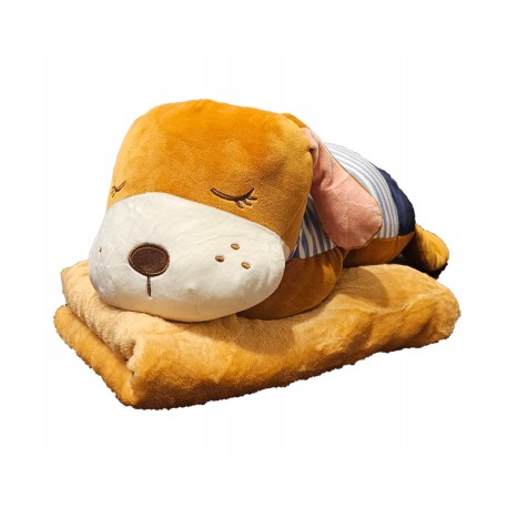Šuniukas (žaislas - pagalvė su pledu)